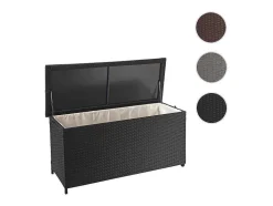 Kussenbox Van Polyrattan Mcw-D88 Iii, Premium Zwart, 63X135X52Cm 320L