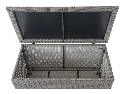 Kussenbox Van Polyrattan Mcw-D88 Iii, Basic Grijs, 63X135X52Cm 320L