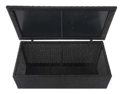 Kussenbox Van Polyrattan Mcw-D88 Iii, Basic Zwart, 63X135X52Cm 320L