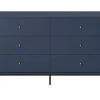 Ladekast Bogdan - 6 Laden - Blauw