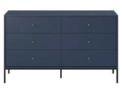 Ladekast Bogdan - 6 Laden - Blauw