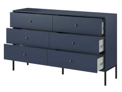 Ladekast Bogdan - 6 Laden - Blauw