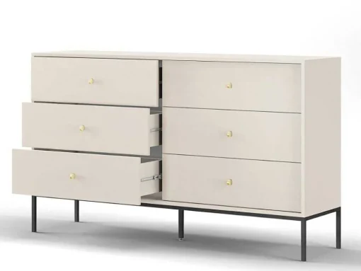 Ladekast Met 6 Laden - Beige - Bogdan