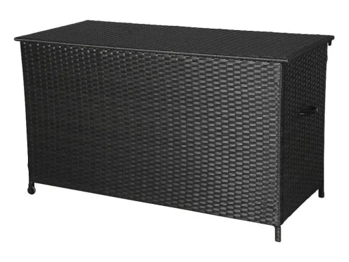 Lamar Tuintoebehor Kussen Opbergbox Met Wielen Zwart.