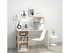Lara Bureau, Wit, Sonoma, 130X60X135 Cm, Epikasa