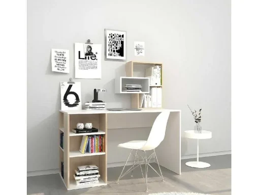 Lara Bureau, Wit, Sonoma, 130X60X135 Cm, Epikasa