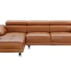 Leren Hoekbank Excelsior Ii - Karamel Bruin - Hoek Links