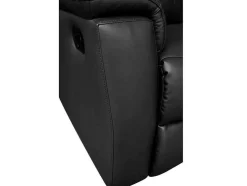Leren Relaxhoekbank Evasion - Zwart