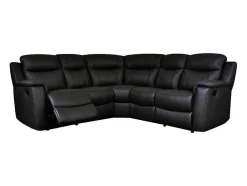 Leren Relaxhoekbank Evasion - Zwart