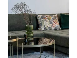 Lido Bank Bank Met Chaise Longue Rechts Gericht 4 Kussens Groen.