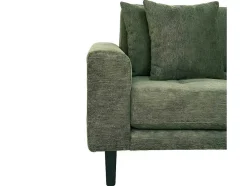 Lido Bank Bank Met Chaise Longue Rechts Gericht 4 Kussens Groen.