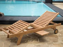 Ligstoel Met Meerdere Standen Byblos - Teak