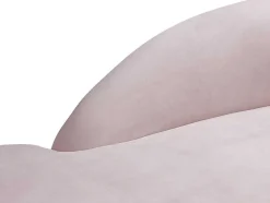 Linkse Chaise Longue Met Bekleding In Roze Fluweel Lonigo Van Pascal Morabito