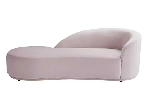 Linkse Chaise Longue Met Bekleding In Roze Fluweel Lonigo Van Pascal Morabito
