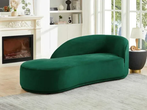 Linkse Chaise Longue Met Bekleding In Groen Fluweel Lonigo Van Pascal Morabito