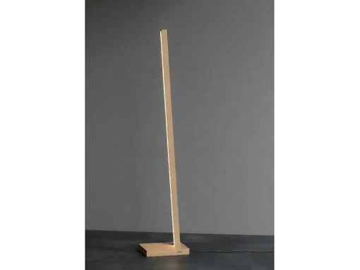 Linus Vloerlamp, Eiken Geolied, 20X30X150 Cm, Epikasa