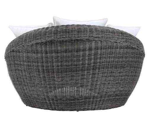 Loungeset Van Geweven Hars - Grijs - Zitbank, 2 Fauteuils En Salontafel - Whiteheaven