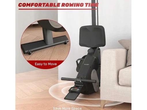 Magnetische Roeimachine Voor Home Gym Office Workout 16 Niveau Instelbare Weerstand Met Lcd-Monitor