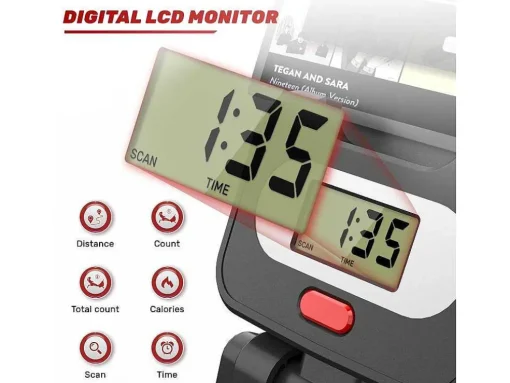 Magnetische Roeimachine Voor Home Gym Office Workout 16 Niveau Instelbare Weerstand Met Lcd-Monitor