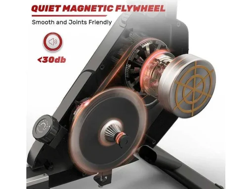 Magnetische Roeimachine Voor Home Gym Office Workout 16 Niveau Instelbare Weerstand Met Lcd-Monitor