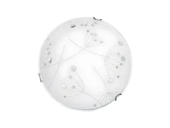 Maryland Plafondlamp, Chroom, Wit, 30X30X9 Cm, Epikasa