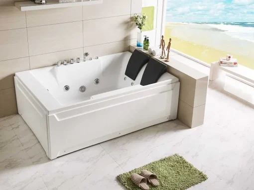 Massagebad - 2 Personen - 515 L - 182 X 122 X H64 Cm - Hoek Rechts - Thalassa