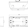 Massagebad Gavino - 1 Persoon - 75X150Xh65Cm - Linkse Hoek