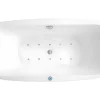 Massagebad Met Ledverlichting - Balneo Therapie Sirgao - 1 Persoon - 155L - 75X150Cm - Wit