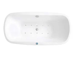 Massagebad Met Ledverlichting - Balneo Therapie Sirgao - 1 Persoon - 155L - 75X150Cm - Zwart