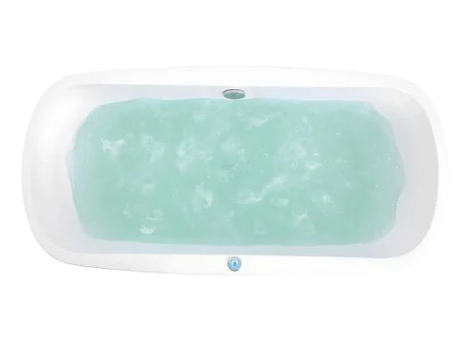 Massagebad Met Ledverlichting - Balneo Therapie Sirgao - 1 Persoon - 155L - 75X150Cm - Wit