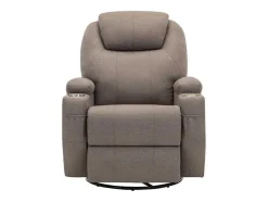 Massagefauteuil Silvano In Stof - Taupe