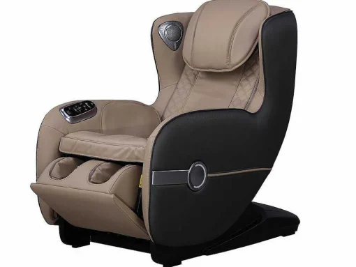 Massagestoel Kasou Van Kunstleer Met Led-Verlichting - Met Bluetooth - Beige
