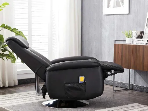 Massagestoel Kostas Van Kunstleer - Zwart