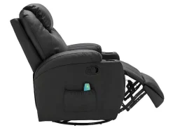 Massagestoel Van Kunstleer Silvano - Zwart