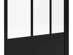 Mat Zwart Badscherm - 80 X 140 Cm - Urbanik