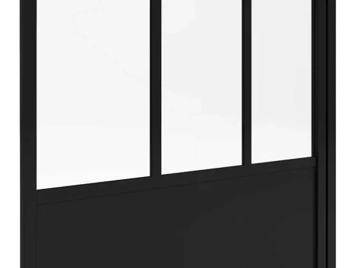 Mat Zwart Badscherm - 80 X 140 Cm - Urbanik