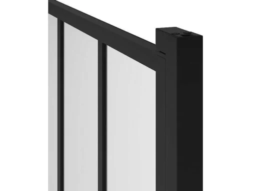 Mat Zwart Badscherm - 80 X 140 Cm - Urbanik