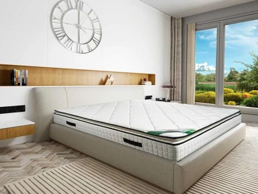 Matras 180 X 200 Cm Schuim En Tijk Van Bamboe, Dikte 23 Cm - Adana Van Naturea