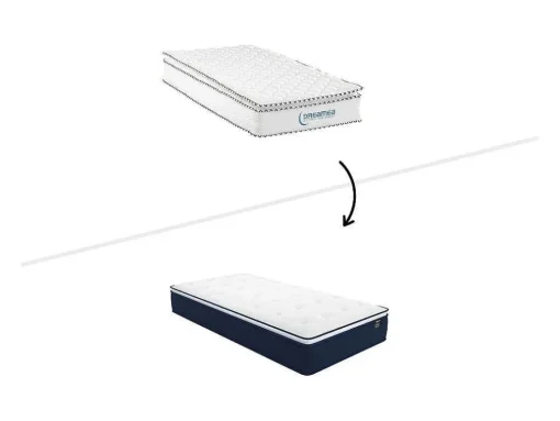Matras 800X190Cm Met Pocketveren En Bijpassende Topmatras Dikte 24Cm - Altier Van Dreamea
