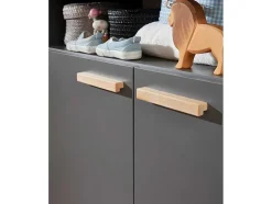 Matsbaby Luiertafel 2 Deuren, 1 Open Vak Grijs.