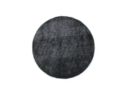Mattis Vloerkleed O200 Cm Polyester Antraciet.