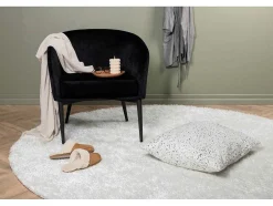 Mattis Vloerkleed O200 Cm Polyester Wit.