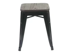 Mcw-A73 Kruk Incl. Houten Zitting, Zwart