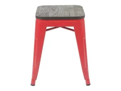 Mcw-A73 Kruk (Set Van 2) Houten Zitting, Rood