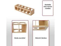 Mcw-B89 Bamboe Wijnrek, 4 Stuks