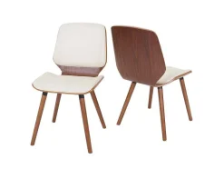 Mcw-B16 Eetkamerstoel (Set Van 2), Kunstleer Creme