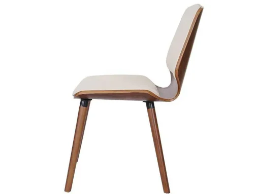 Mcw-B16 Eetkamerstoel (Set Van 2), Kunstleer Creme