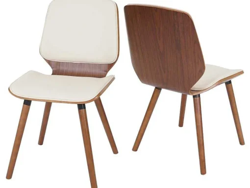Mcw-B16 Eetkamerstoel (Set Van 2), Kunstleer Creme
