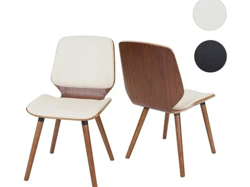 Mcw-B16 Eetkamerstoel (Set Van 2), Kunstleer Creme