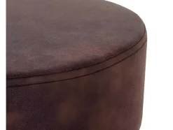 Mcw-C22 Kruk, Imitatie Suede, Vintage Donkerbruin